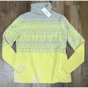 Vineyard Vines Sweater Women's Small Wool/Cashmere Blend Fair isle Mock NWT